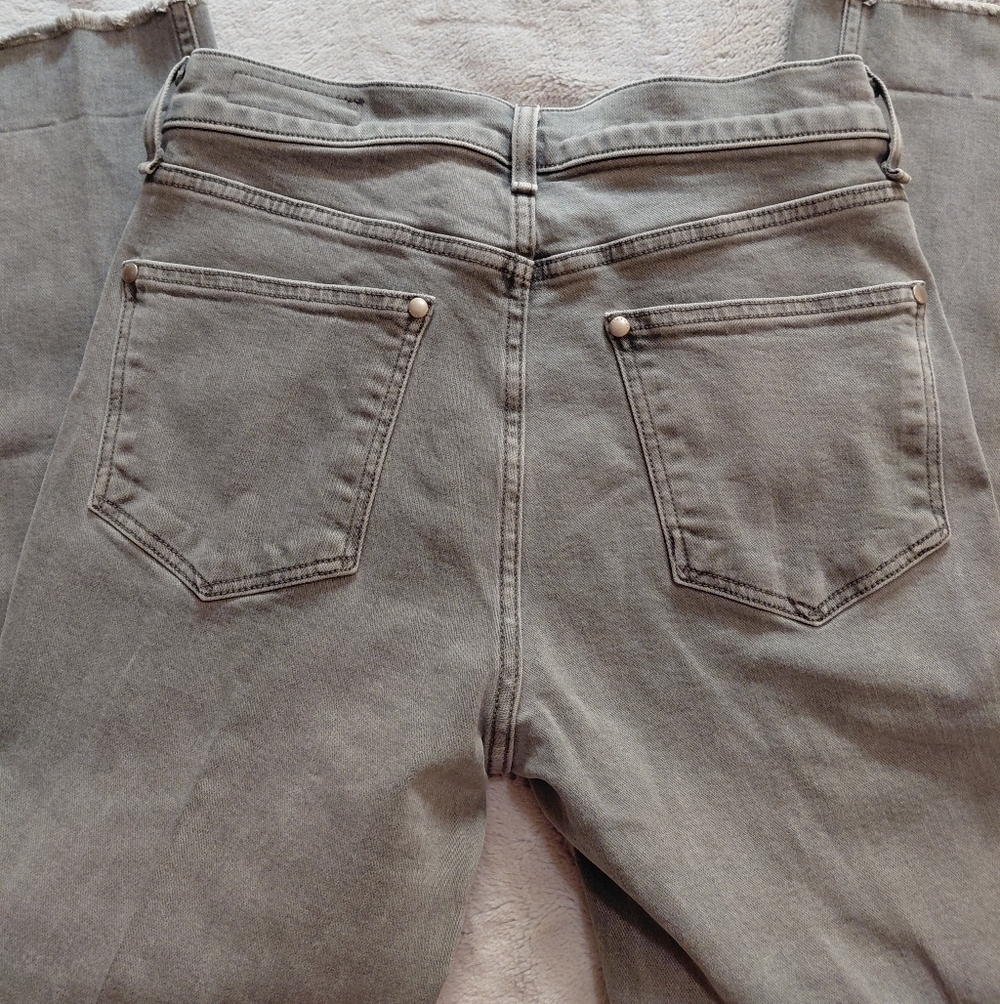 Rag & Bone Gray Raw Hem Gray High Rise Jeans Pants Size 28 - Picture 5 of 7